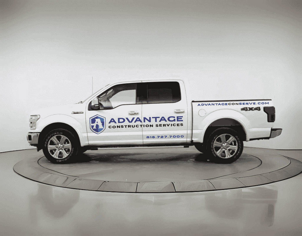Advantage Construction Services Chicagoland remodeling service vehicle