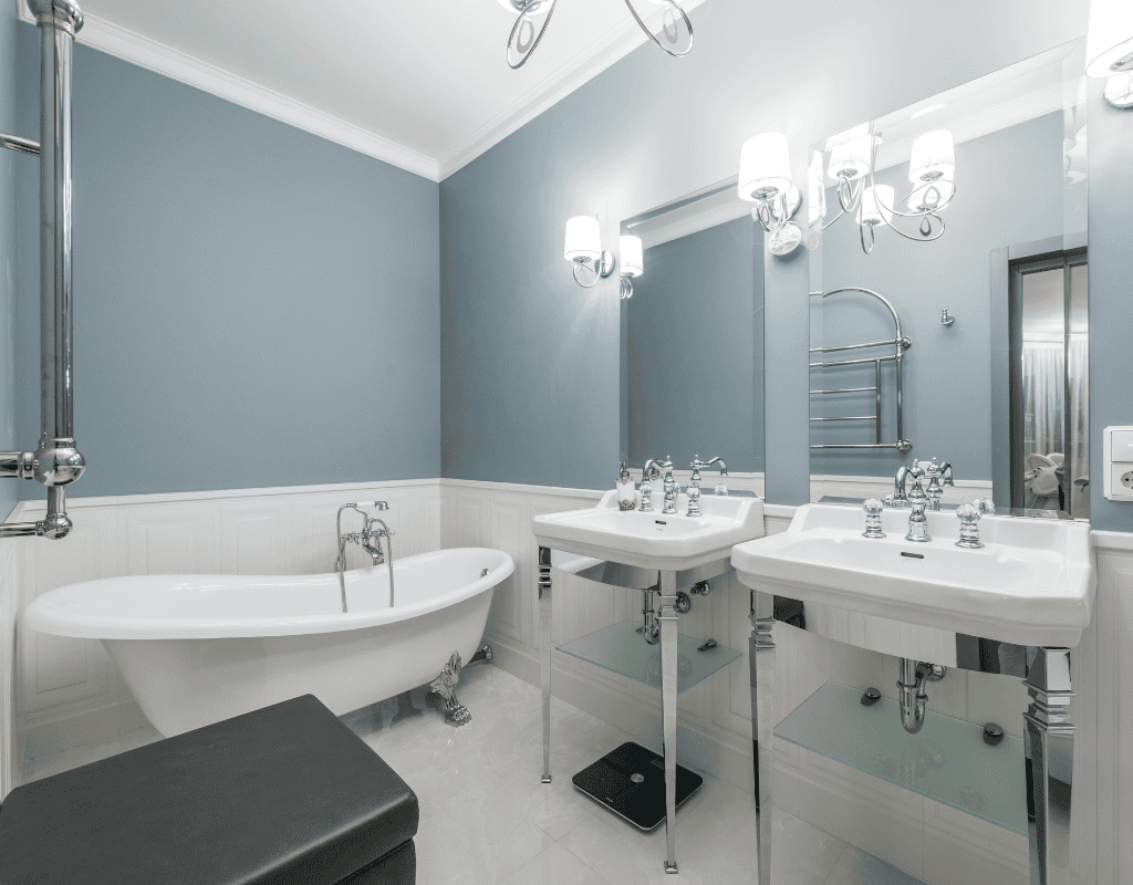 Advantage Construction Services Chicagoland custom full bathroom renovation